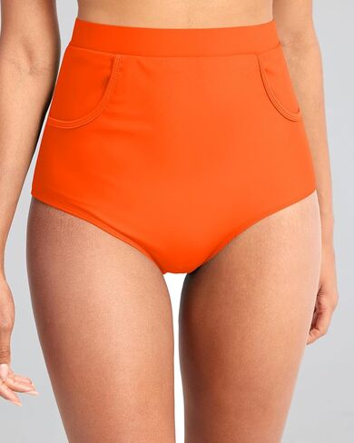 Tempt Me Women's High Waisted Bikini Bottom - Full Coverage Swimsuit Tummy Control Bathing Suit Swim Bottom with Pockets 2025 in Saudi Arabia