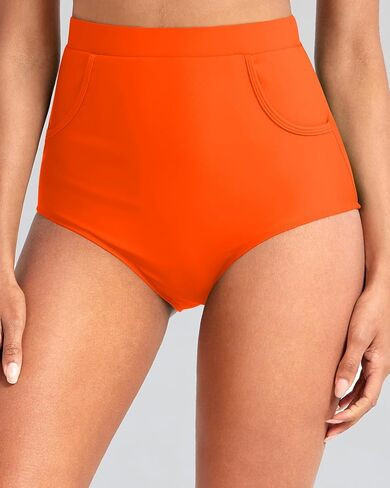 Tempt Me Women's High Waisted Bikini Bottom - Full Coverage Swimsuit Tummy Control Bathing Suit Swim Bottom with Pockets 2025 in Saudi Arabia
