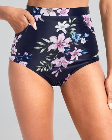 Tempt Me Women's High Waisted Bikini Bottom - Full Coverage Swimsuit Tummy Control Bathing Suit Swim Bottom with Pockets 2025 in Saudi Arabia