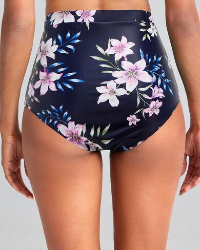 Tempt Me Women's High Waisted Bikini Bottom - Full Coverage Swimsuit Tummy Control Bathing Suit Swim Bottom with Pockets 2025 in Saudi Arabia