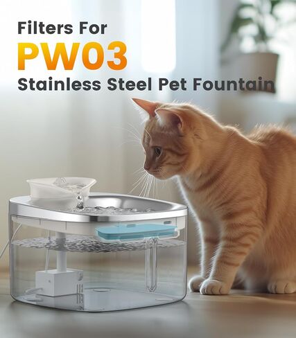 oneisall Stainless Steel Cat Water Fountain, 3.5L/118fl oz Automatic Pet Drinking Fountains for Cats Indoor, Quiet Running Cat Waterer Fountains in Saudi Arabia