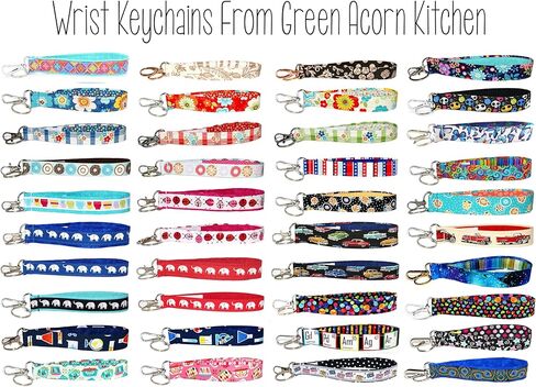 سلسلة مفاتيح Camper باللونين الأزرق والفضي - سلسلة مفاتيح للتخييم الرجعية - حلقة مقاس 1 × 6 بوصة - محفظة لطيفة أو حزام محفظة - ملحقات RV - مصنوعة يدويًا بواسطة Green Acorn Kitchen in Kuwait