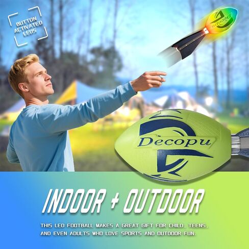 2025 أحدث لايت UP Football-Glow في لعبة Dark-Dark-Recharged-Viabration Color Change-Outdoor Sports Hilmits & Summer Gifts for Boys 6-8 8-12 13+ egain for teen boys age 8 9 10 11 12 13 15 15 in Kuwait