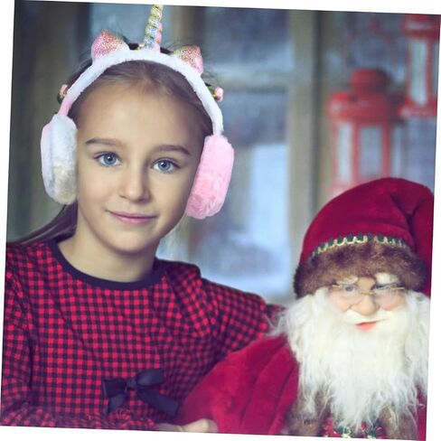 SAFIGLE Unicorn Earmuffs Winter Ear Muff Plush Ear Warmer Winter Ear Cover Kids Warm Earmuff Unicorn Ear Warmer in Saudi Arabia