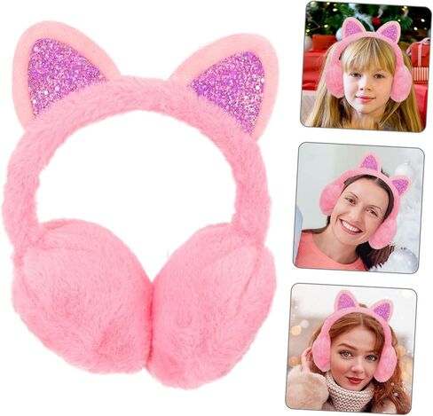 Safigle Cat Ear Blush Ambuffs Winter Ear Ear Cover Cover Cover Cover Protection Earmuff Winter in Saudi Arabia