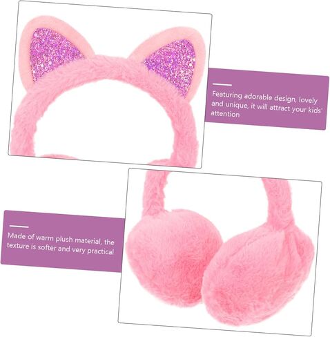 Safigle Cat Ear Blush Ambuffs Winter Ear Ear Cover Cover Cover Cover Protection Earmuff Winter in Saudi Arabia