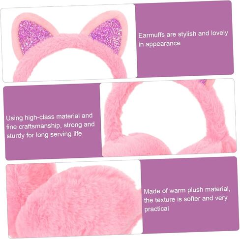 Safigle Cat Ear Blush Ambuffs Winter Ear Ear Cover Cover Cover Cover Protection Earmuff Winter in Saudi Arabia