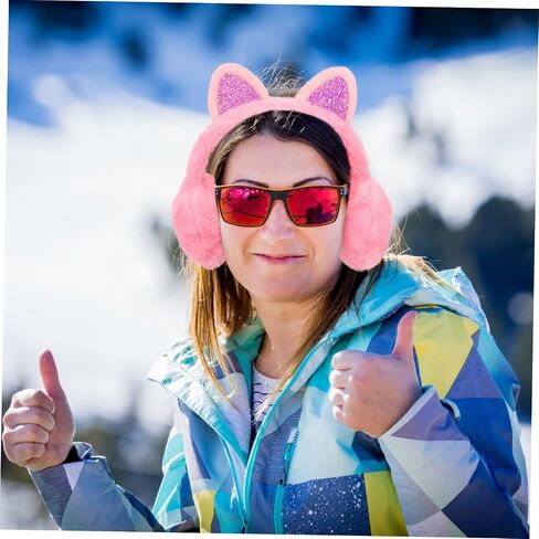Safigle Cat Ear Blush Ambuffs Winter Ear Ear Cover Cover Cover Cover Protection Earmuff Winter in Saudi Arabia