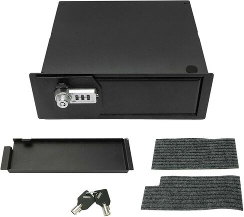 بالنسبة لـ Ford for F150 2009-2014/3 أرقام مجموعة القفل مربع تخزين Console Center الصلب 2009-2014 المسحوق الأسود المطلي 7045-1000-09 BAP10038 in Saudi Arabia
