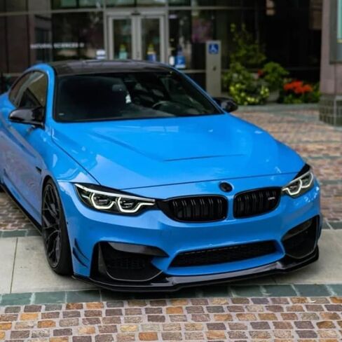 Car Front Bumper Splitter Lip Spoiler for BMW F80 F82 F83 M3 M4 V Style 2015-2020 Diffuser Bodykits Cover Guard Protector Kits in Saudi Arabia