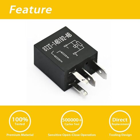 مرحلات السيارات 4 حزم 8T2T-14B192-AB التتابع ، 12VDC 4 دبابيس متوافقة مع فورد in Kuwait