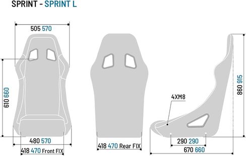 Sparco S008235NR Seat Sprint 2019 Black in Saudi Arabia
