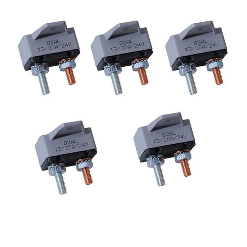 12-24V 50Amp Resettable Stud Type Circuit Breaker Fuse Holder 50A,Crosswise Bracket 3Pack in Kuwait