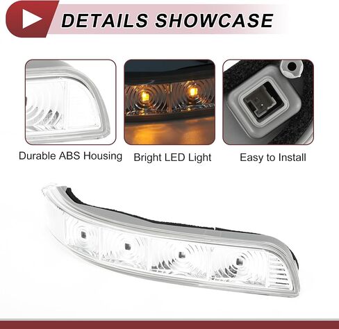 1 Pc Car Mirror Turn Signal Light for KIA Sorento 2009-2014 Right Gray Clear Plastic in Saudi Arabia