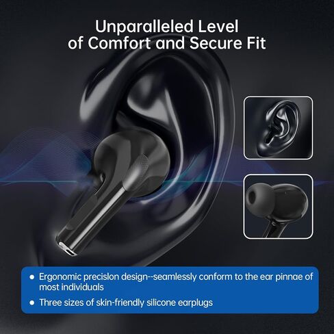 AI Language Translator Earbuds,144 Languages Bluetooth Translator Device and Accents 8 Offline Language Translation, Two-Way Translator Earphones for Language Learning/Travel/Business in Saudi Arabia