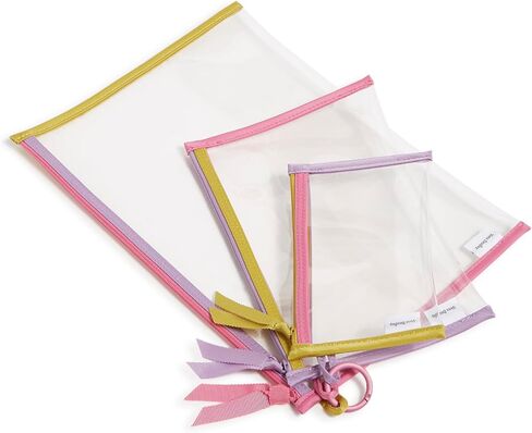 Vera Bradley Clear 3 Pouch Organizer Set, Colorblock in Saudi Arabia