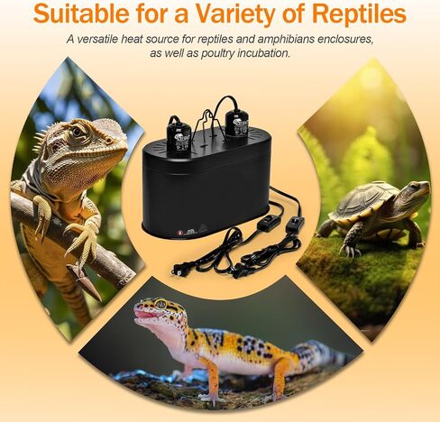 Large Caliber Reptile Lamp Cover Dome Supports Up to 250W, Diameter 7.0 Inch Heat Lamp/Light Fixture Dome Fit for E26 UVA/UVB Basking Bulbs, Perfectly Fit 250 watts Ceramic Heat Lamp in Kuwait