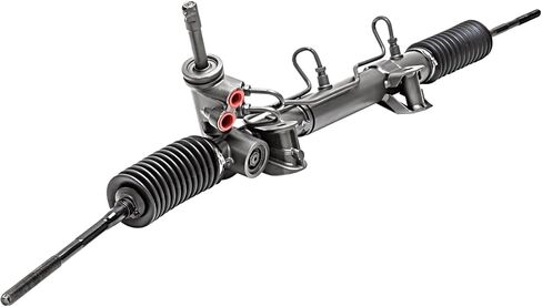 Detroit Axle - FWD Rack and Pinion لعام 2007-2017 Jeep Patriot Compass Dodge Caliber ، رف التوجيه الكامل للسلطة واستبدال Assembly 2008 2009 2010 2012 2013 2015 2015 2015 2015 in Saudi Arabia