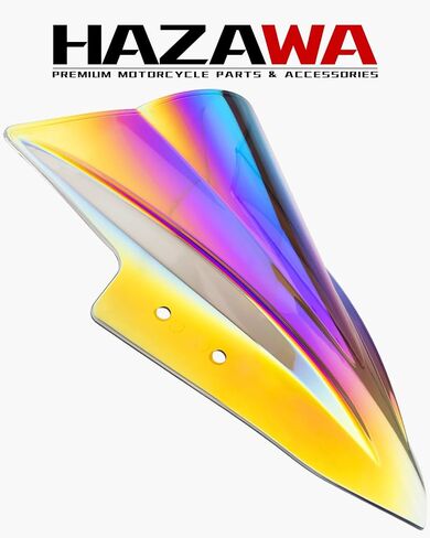 Double Bubble Windscreen Windshield Compatible with Kawasaki Ninja 300 EX300 EX300R 2013 2014 2015 2016 2017 Wind Deflector Screen (Deep Iridium) in Kuwait