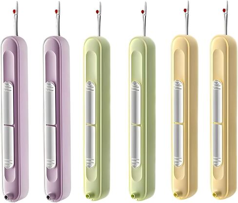 2 in-1 Needle Threaders Seam Ripper 2024 New, Upgraded Seam Ripper Tools, Stretchable Remover Needle Threading (1Pcs Green) in Kuwait