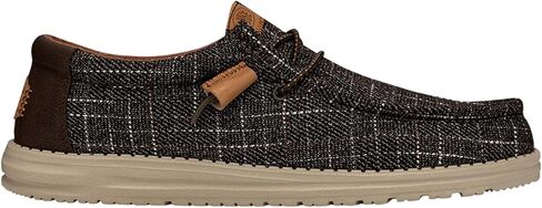 Hey Dude Wally Plaid Navy Size 8 | Men’s Shoes | Men's Slip-on Loafers | Comfortable & Light-Weight in Saudi Arabia
