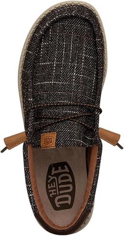 Hey Dude Wally Plaid Navy Size 8 | Men’s Shoes | Men's Slip-on Loafers | Comfortable & Light-Weight in Saudi Arabia
