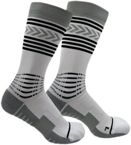 Compression Cushioning Basketball Socks,Shock Absorbing and Anti-slip,Thick Bottom Tall Design,Men Women,3 Pair in Kuwait