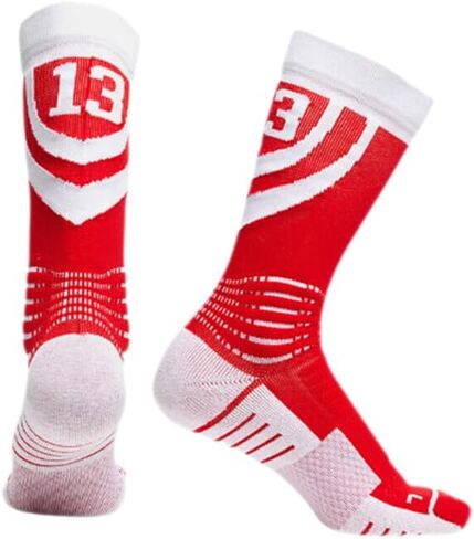 Compression Cushioning Basketball Socks,Shock Absorbing and Anti-slip,Thick Bottom Tall Design,Men Women,3 Pair in Kuwait