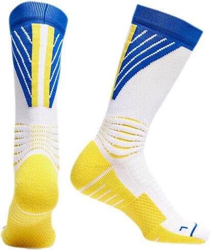 Compression Cushioning Basketball Socks,Shock Absorbing and Anti-slip,Thick Bottom Tall Design,Men Women,3 Pair in Kuwait