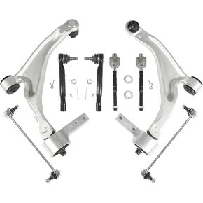 8pcs التعليق مجموعة Fits 2009-2015 لـ Honda Pilot (2 أذرع التحكم مع مفاصل الكرة ، 4 قضبان ربط داخلية وخارجية ، 2 قضبان التأثير) 2010 2011 2012 2013 2014 in Saudi Arabia