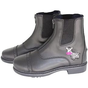 Tuffrider Starter Zebra Paddock Boots for Children - Black in Saudi Arabia
