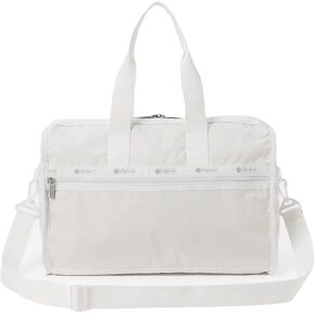 LeSportsac Spectator Azure Deluxe Medium Weekender Crossbody Bag, Style 4318/Color E871, Mesmerizing Oceanic Blue & Crisp White Unite Evoking Tranquility & Serenity, Spectator Style 2 Tone Strap/Trim in Saudi Arabia