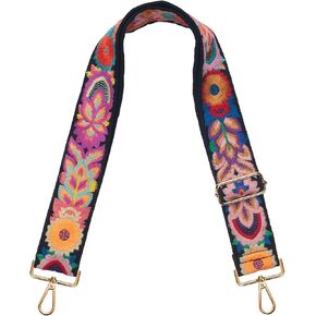 محفظة أحزمة استبدال Crossbody للنساء - محفظة مطرزة على حقائب اليد - 2 بوصة حزام الغيتار للمحفظة in Kuwait