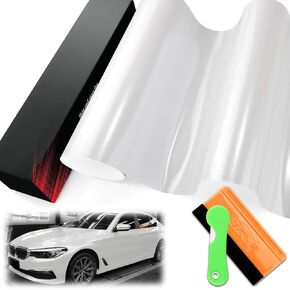 1ftx5ft PET Super Gloss Metallic Pearl White High Glossy Vinyl Wrap Auto Car Sticker Scener Sheet Film Bubble Free Air Technology with Tool in Kuwait