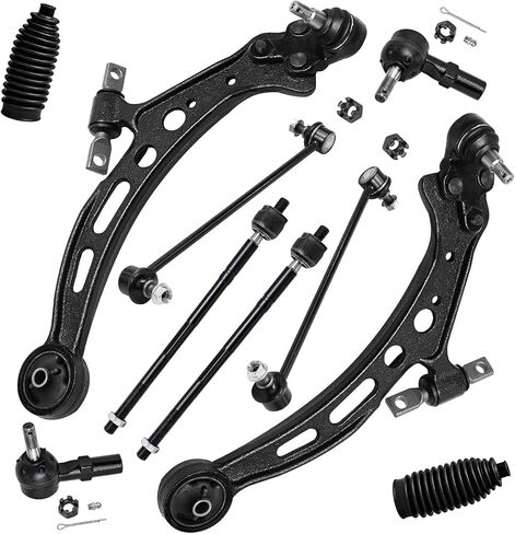 Detroit Axle - 10pc infens infens infensive kit for 97-01 Toyota Camry Lexus ES300 1997 1998 1999 2000 2001 ، 2 lower control combints 2 bars 2 bars 4 inner & ueter tie rods 2 boots action in Saudi Arabia