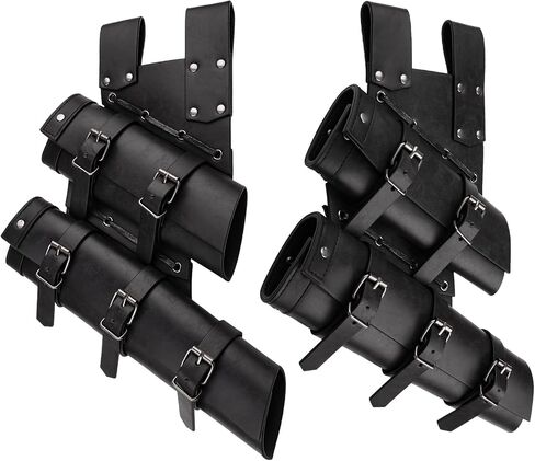 HiiFeuer 2 PCs Medieval Double Sword Frog with Belt Renaissance Adjustable Sword Holder Sheath Hoslter for Ren Faire Cosplay in Saudi Arabia