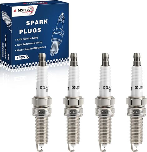 مزدوج Iridium Spark Plugs 4 Pack 93199 Fits لعام 2011 2012 2013 2014 2015 Hyundai Sonata 2.4 & Kia Optima ، 2014-2015 Hyundai Santa Sport Tucson & Kia Sportage ، 2012-2014 Sorento L4 2.4L in Saudi Arabia