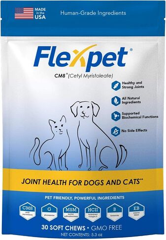 Maximum Strength Soft Chews – All-Natural Pain Reliever for Dogs with Glucosamine and Cetyl Myristoleate (CM8), Hip and Joint Supplement, Anti-Inflammatory: Three Pack - 180 Soft Chews in Kuwait
