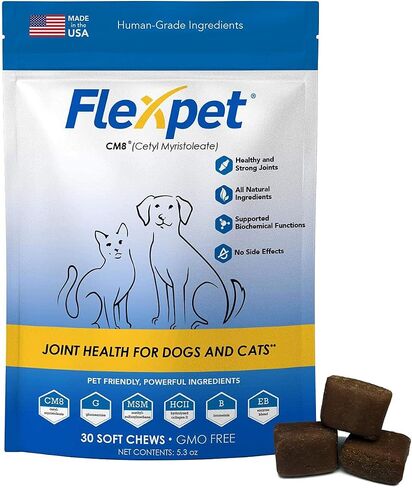 Maximum Strength Soft Chews – All-Natural Pain Reliever for Dogs with Glucosamine and Cetyl Myristoleate (CM8), Hip and Joint Supplement, Anti-Inflammatory: Three Pack - 180 Soft Chews in Kuwait