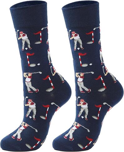 American Trends Golf Socks for Men Funny Sock Golf Gifts for Golfer Accessories for Men Novelty Socks in Saudi Arabia