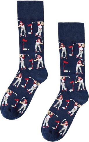 American Trends Golf Socks for Men Funny Sock Golf Gifts for Golfer Accessories for Men Novelty Socks in Saudi Arabia