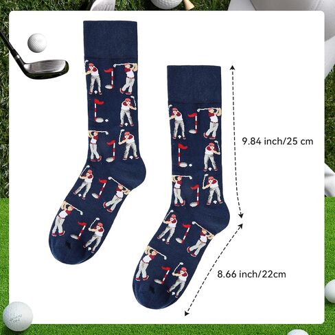 American Trends Golf Socks for Men Funny Sock Golf Gifts for Golfer Accessories for Men Novelty Socks in Saudi Arabia