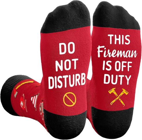 HAPPYPOP Firefighter Teacher Appreciation Gifts - Teacher Fireman Coach Lawyer Socks for Women Men in Kuwait