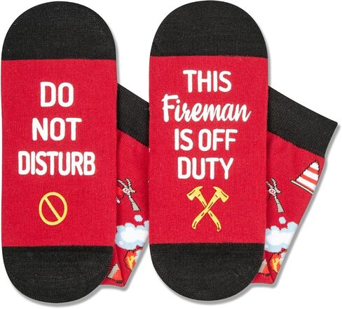 HAPPYPOP Firefighter Teacher Appreciation Gifts - Teacher Fireman Coach Lawyer Socks for Women Men in Kuwait