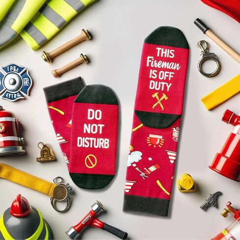 HAPPYPOP Firefighter Teacher Appreciation Gifts - Teacher Fireman Coach Lawyer Socks for Women Men in Kuwait