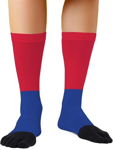 Funny Toe Socks for Men and Women, Novelty Long 5 Finger for Running, Anti Blister, One Size Fits All, Unisex in Saudi Arabia