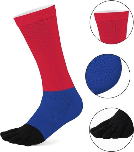 Funny Toe Socks for Men and Women, Novelty Long 5 Finger for Running, Anti Blister, One Size Fits All, Unisex in Saudi Arabia