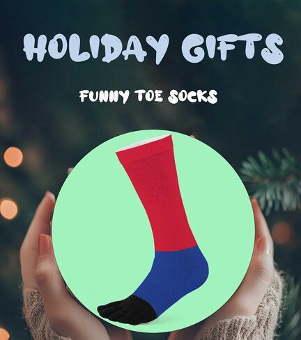 Funny Toe Socks for Men and Women, Novelty Long 5 Finger for Running, Anti Blister, One Size Fits All, Unisex in Saudi Arabia