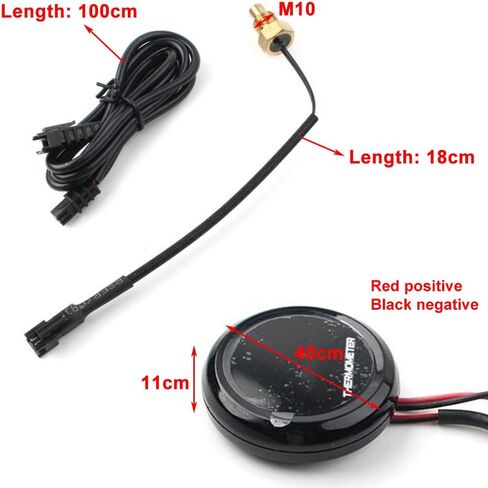 SIKUAI 1 pcs LCD Digital Thermometer Temperature Gauge LCD Digital Thermometer Water Temperature Sensor Gauge Display for Motorcycle in Kuwait