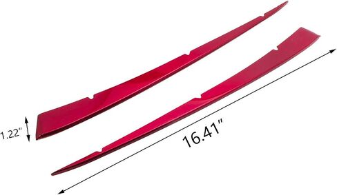 Xotic Tech Front Grille Insert Center Hood Stripe Cover Trim, Red Stainless Steel, Compatible with Camry SE XSE 2018-2024 in Saudi Arabia